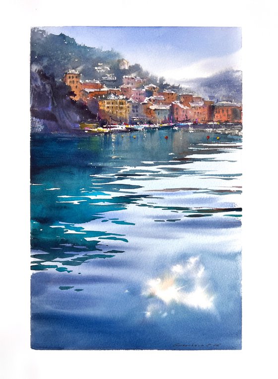 Blue Italian Morning. Camogli