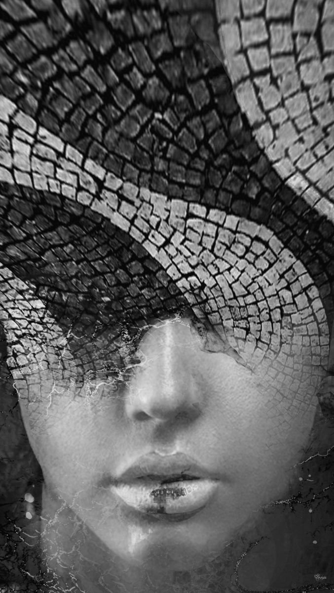 Illustrative Portrait Photograph By Bojan Jevtic, 24 X 43, Road To Success, Original Artwork