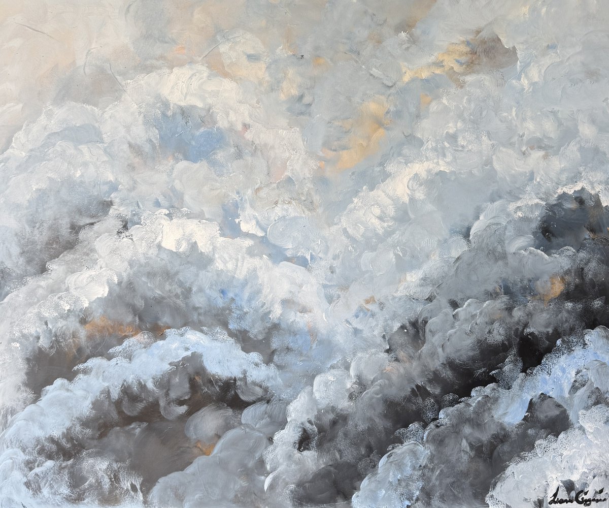 Clouded Calm By Ivana Gigovic, 47 X 39, Artwork For Sale On Artfinder