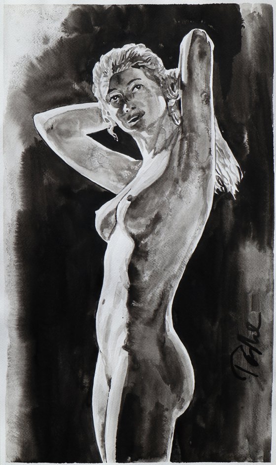 "Nu model " / 30x50cm