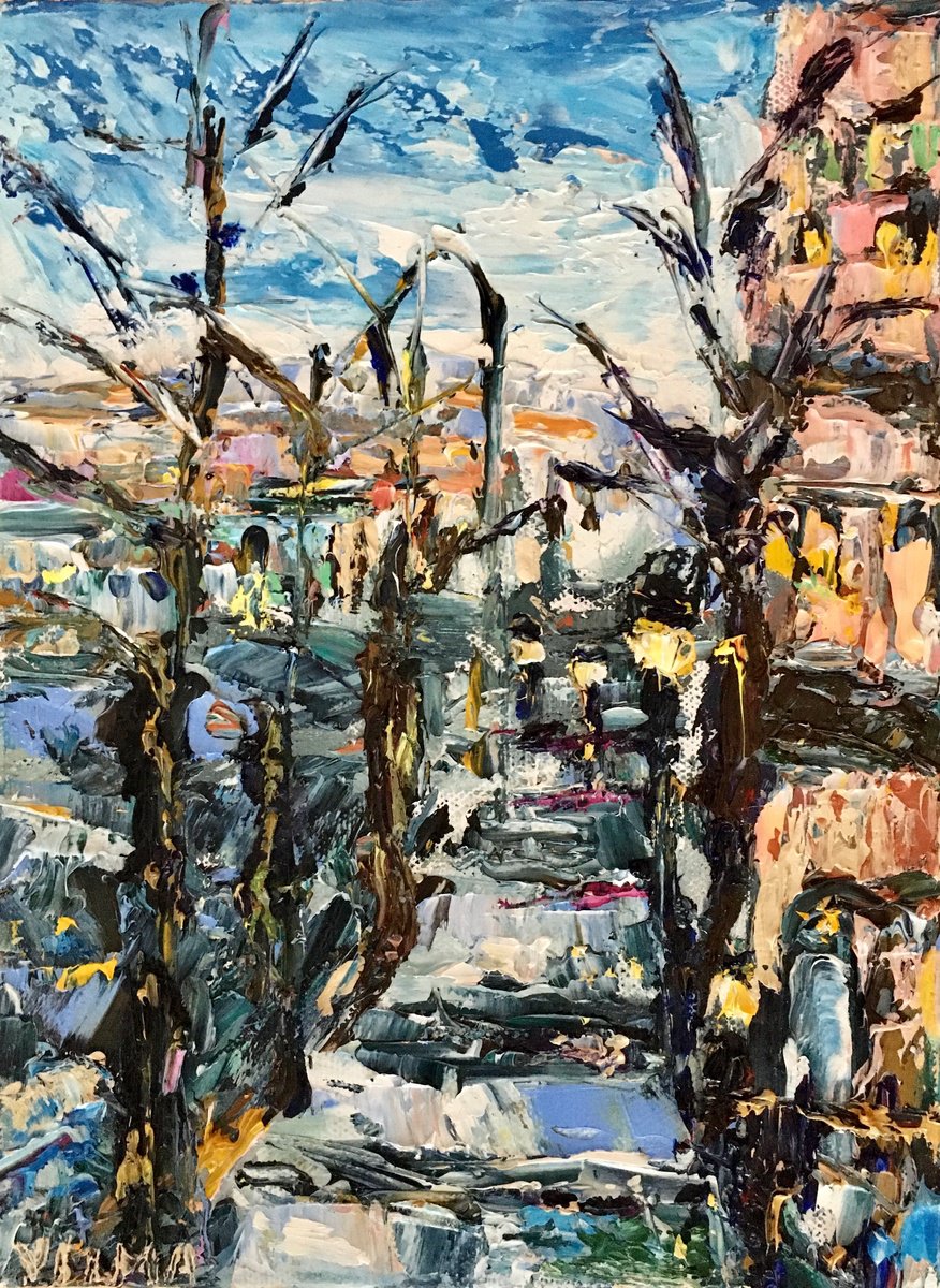 Stairs of Montmartre by Vilma Gataveckien?