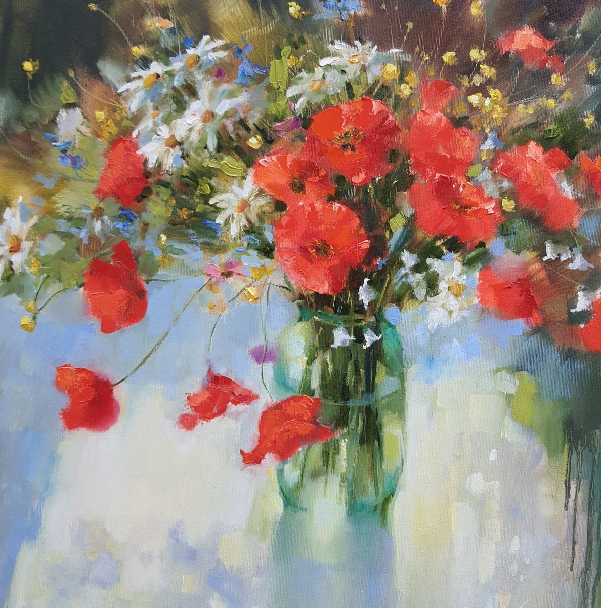 Poppies. Emotions of joy Painting by Olha Laptieva