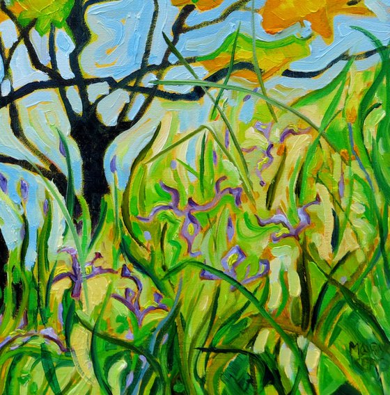 Tangled Iris Landscape