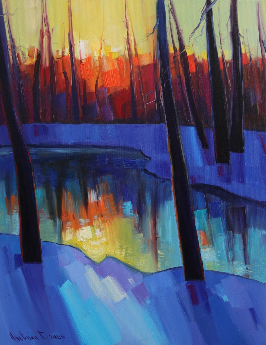 Winter Morning By Tigran Avetyan, 14 X 18, Artwork For Sale On Artfinder
