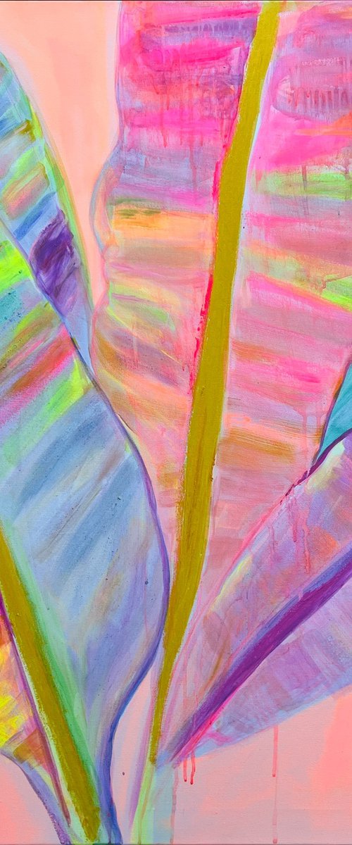 'Rainbow Banana Leaves II' by Kathryn Sillince