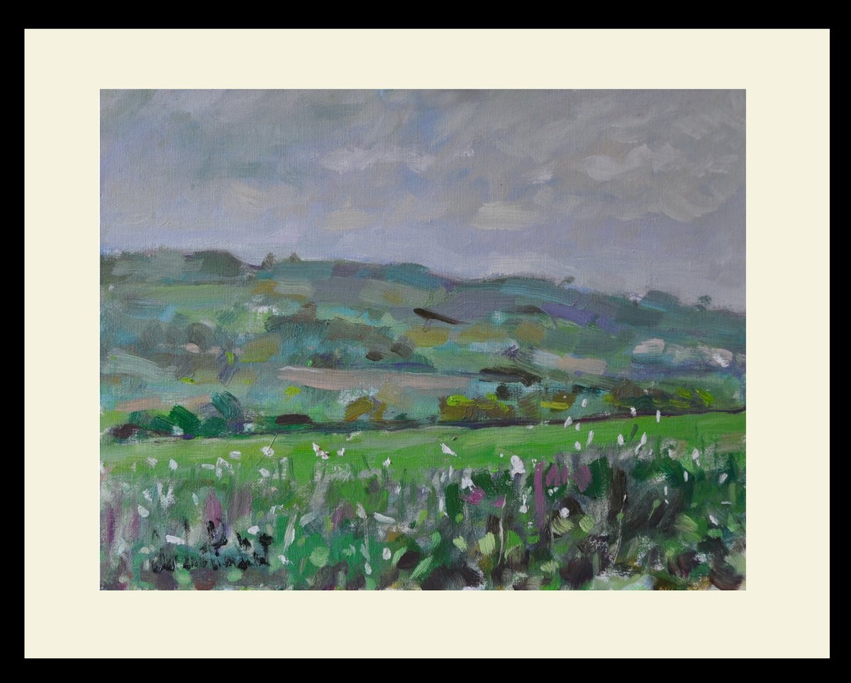 Hills At Burpham By Andre Pallat, 21 X 17, Artwork For Sale On Artfinder