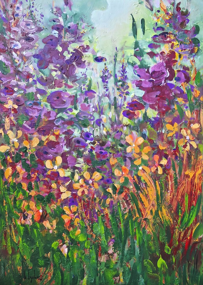  Summer Garden X By Irina Laube, 20 X 28, Artwork For Sale On Artfinder