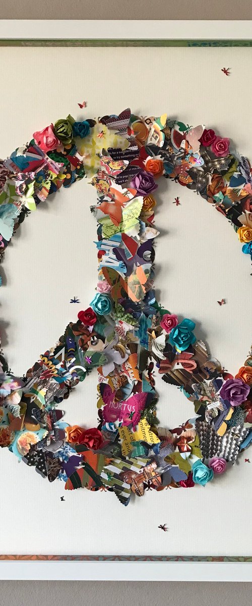 Butterfly Peace - White by Hernan Reinoso