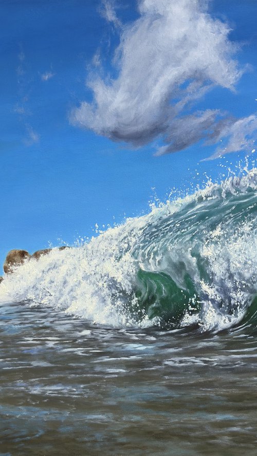 “By the ocean shore” by Alena Panchishin