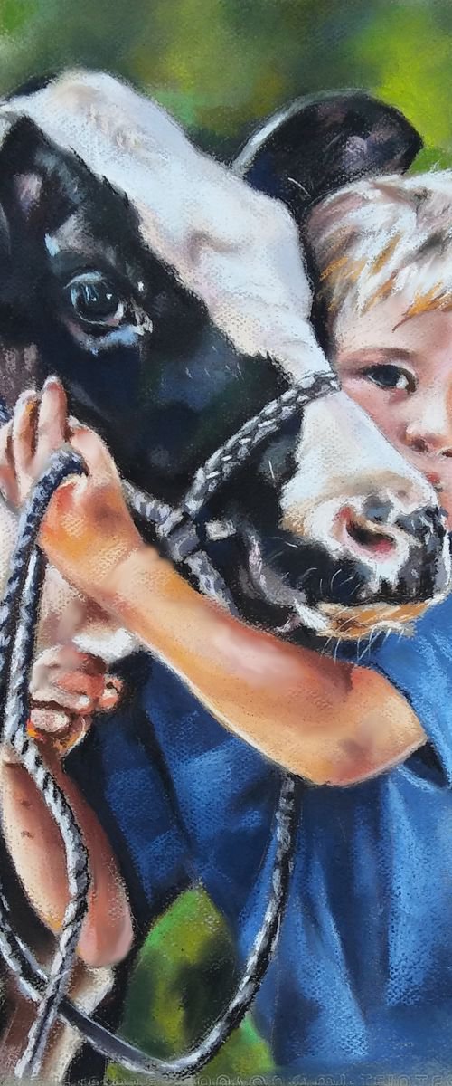 My "little" cow by Magdalena Palega