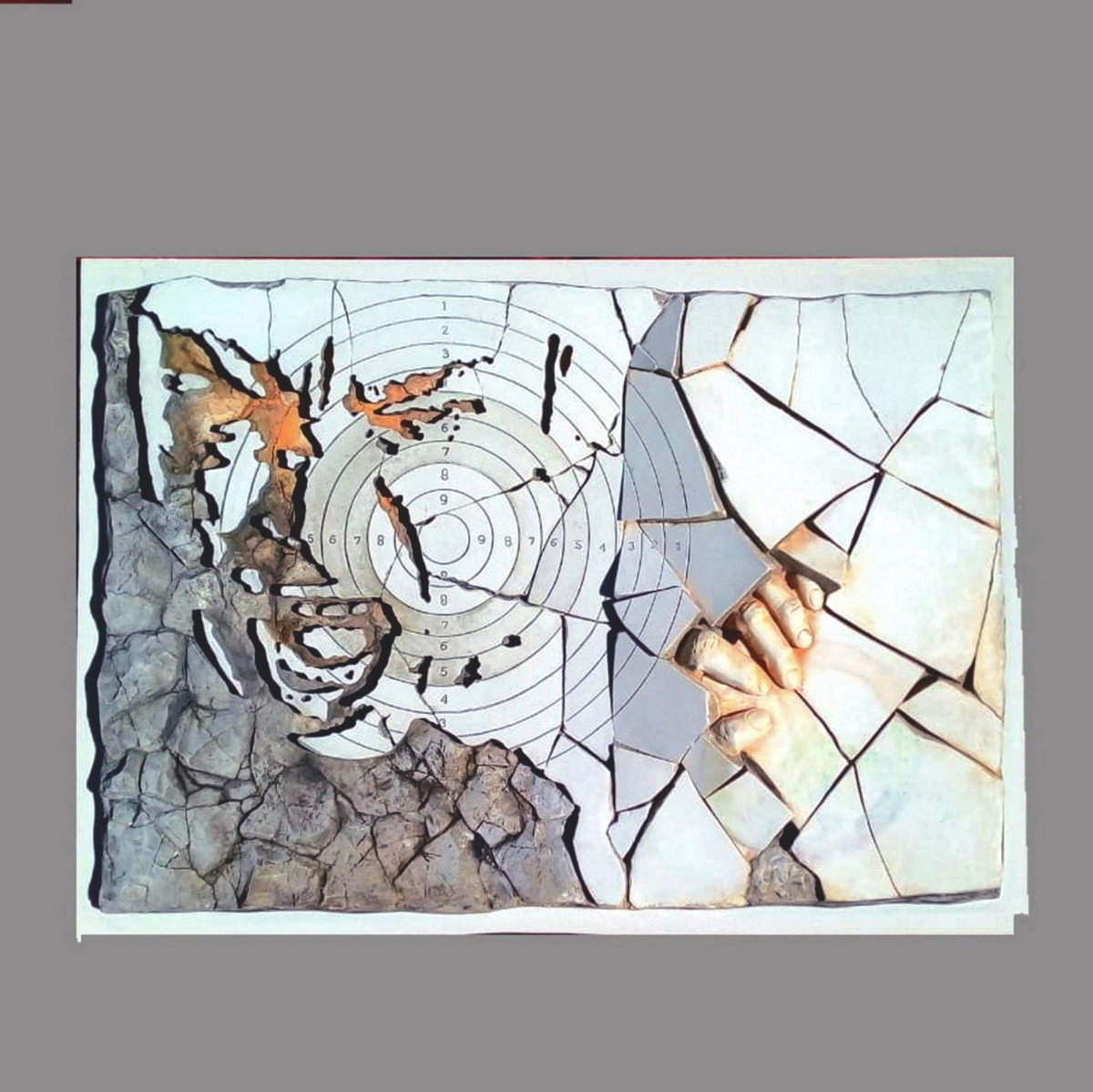 Bas-relief sculpture IN THE VIEWFINDER 4/9 Italy Size: 31 W x 22 H x 2.7 D in 57x79x6... by Elena Karamushka Artist