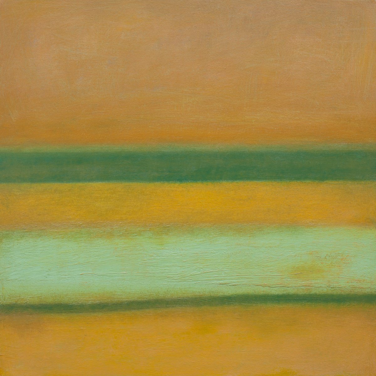 Abstract Landscape Oil Painting By Thomas Hjelm, 30 X 30", Tomorrow, Original Artwork