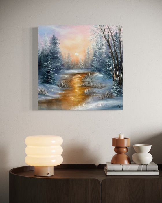 Golden Winter Stillness