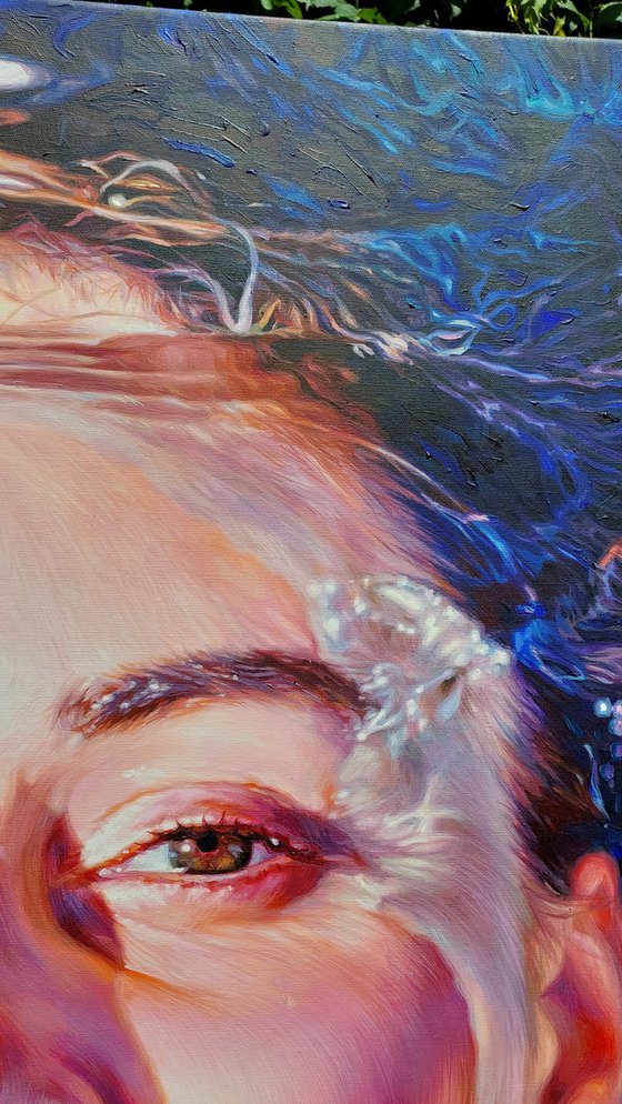 Portrait underwater