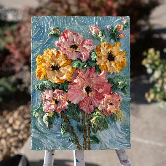 Thick Texture Florals
