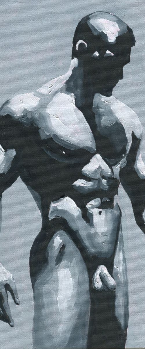 Between Light and Shadow 2 - Male nude by Goodvin Nerko