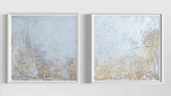 Reflejos diptych painting