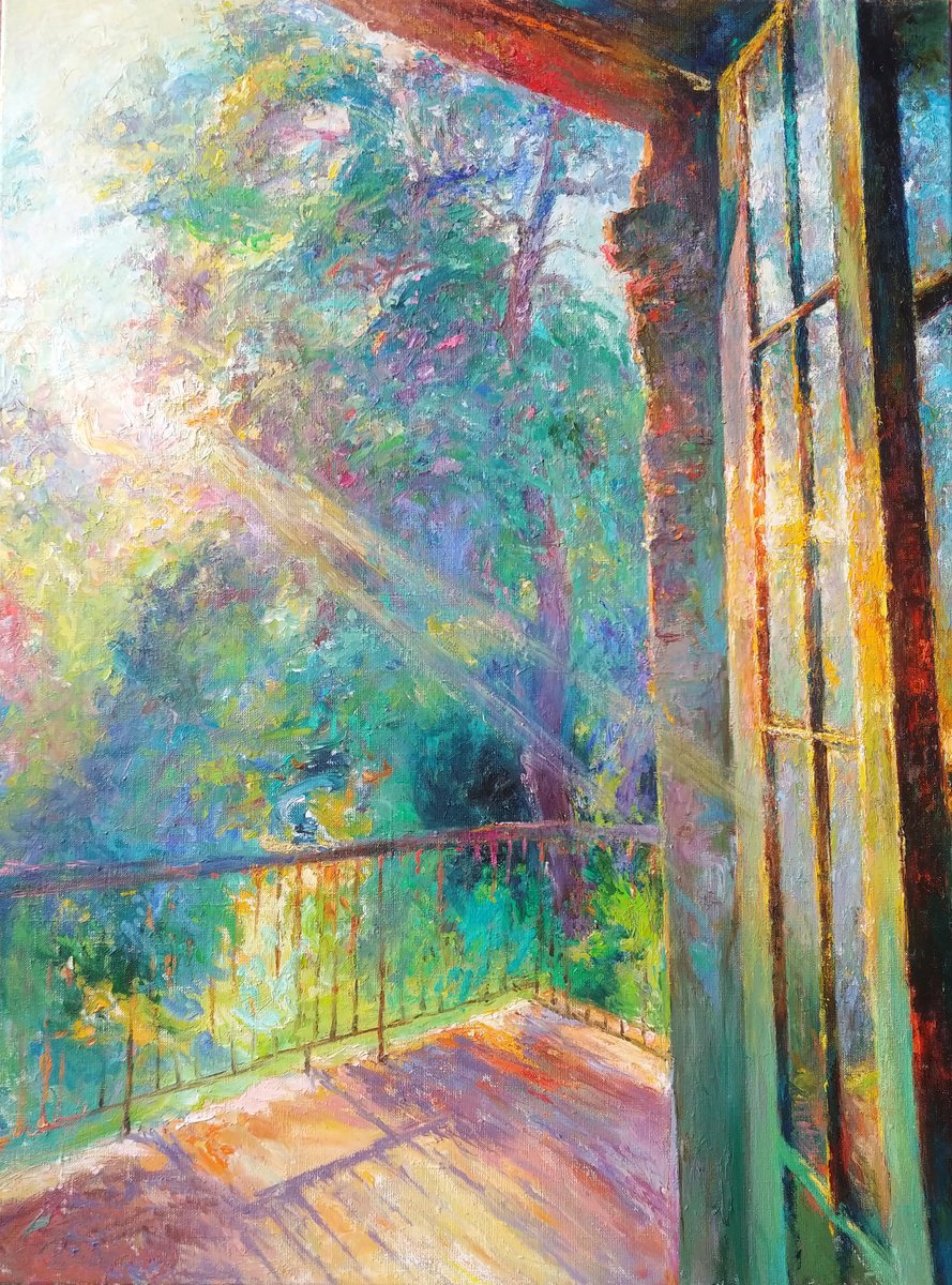 Summer. Morning In Koncha-Zaspa. By Svitlana Gunchenko, 24 X 31, Artwork For Sale On Artfinder