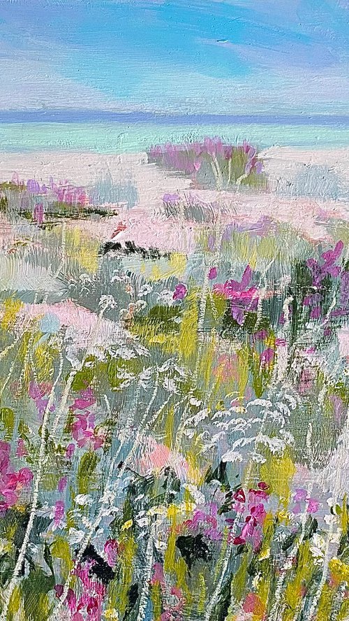 Summer Wildflower Beach by Nikki Wheeler