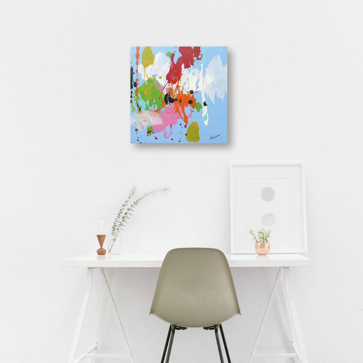  Colored Cloud By Isabelle Pelletane, 12 X 12, Artwork For Sale On Artfinder