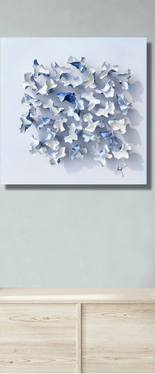 Connection, blue #1 by Natasha Kanevski