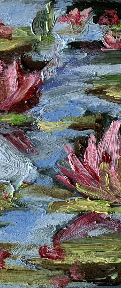 Pond with water lilies. by Vita Schagen