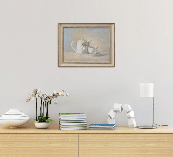 "In the springtime"  still life spring  liGHt original painting  GIFT (2020)