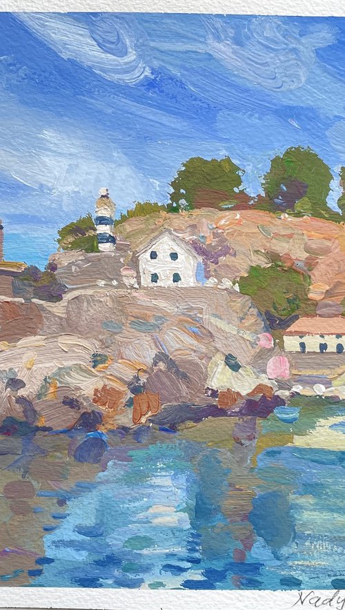 Lighthouse on Soller by Nadezda Stupina