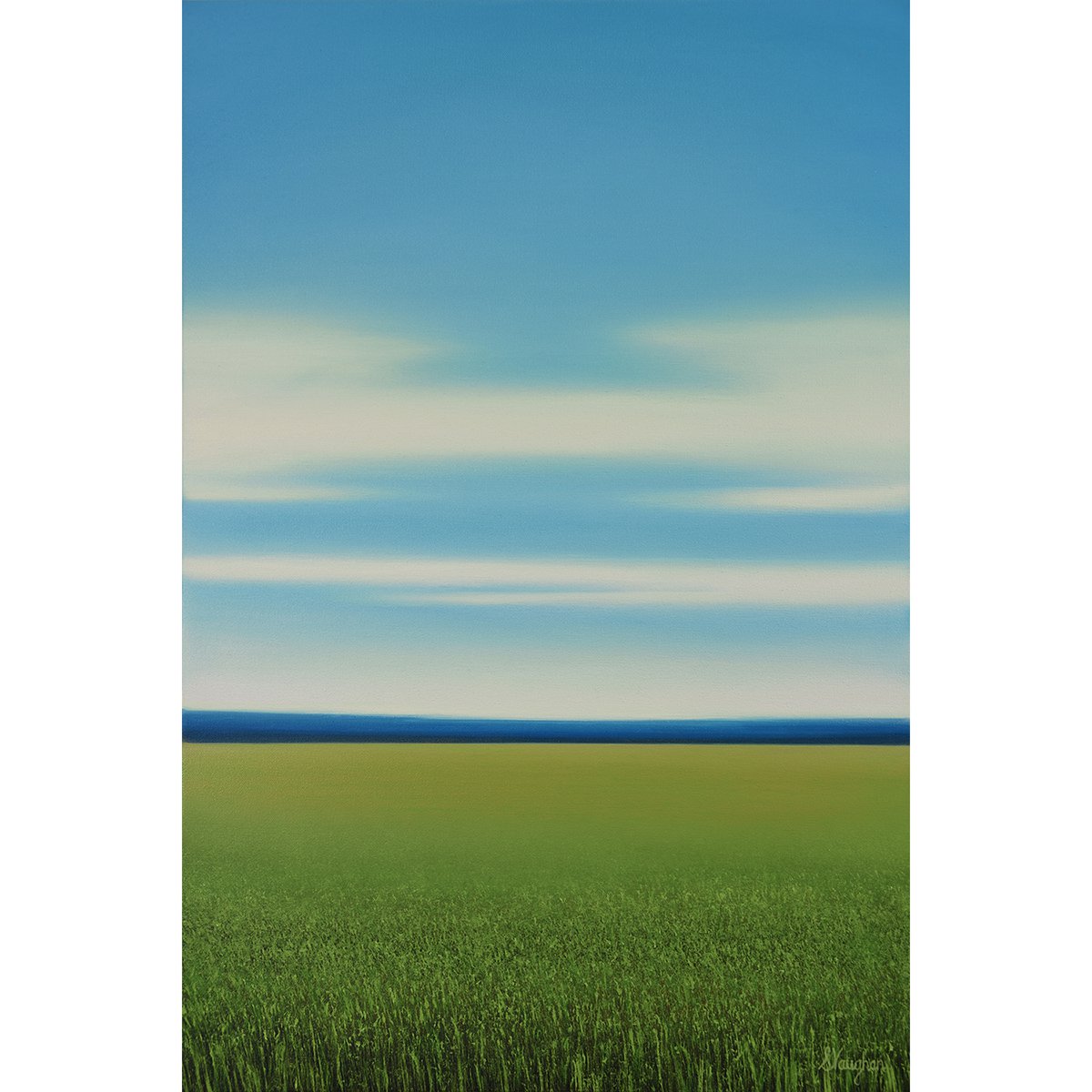 Countryside View - Blue Sky By Suzanne Vaughan, 20 X 30, Artwork For Sale On Artfinder