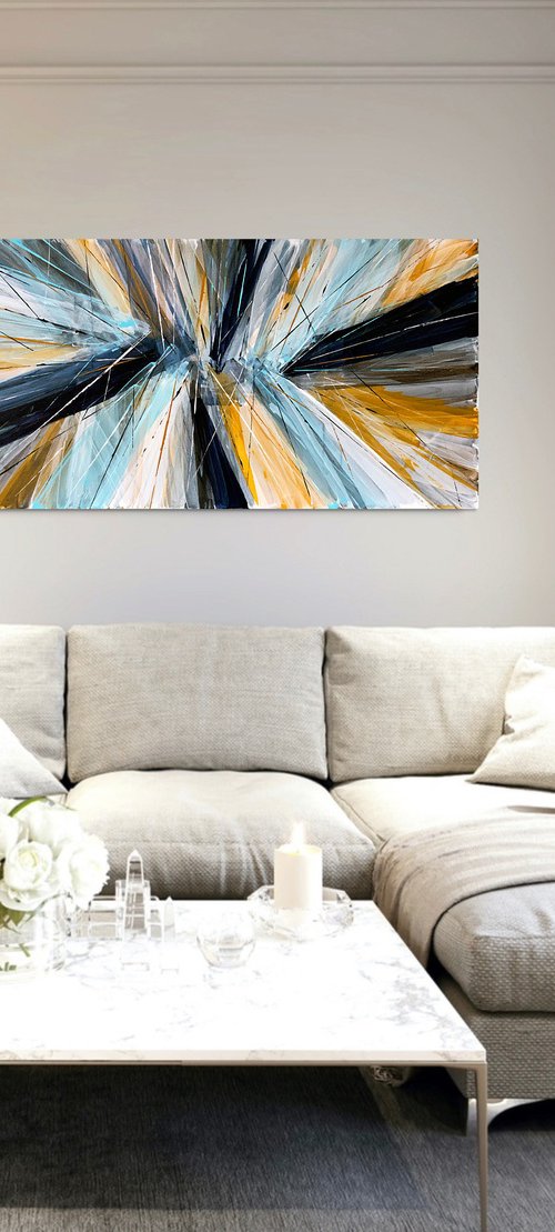 Lightness of blue and ochre by Tatiana Malinovscaia