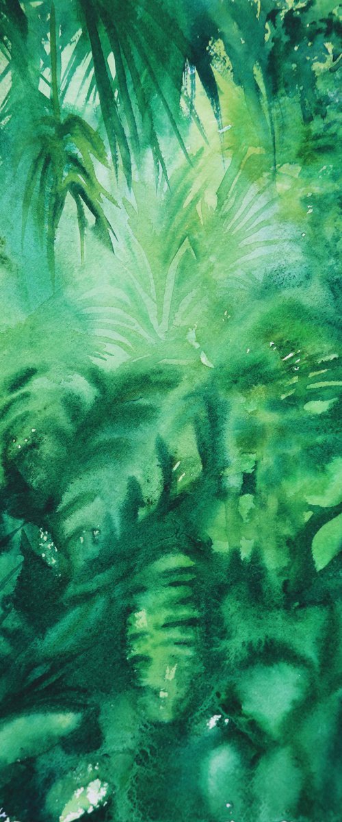 Tropical watercolour painting "Polochic" by Aimee Del Valle
