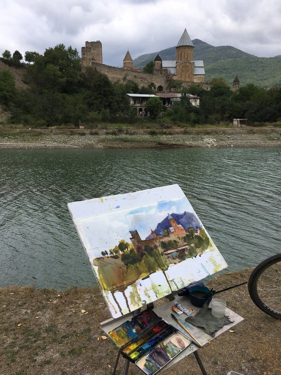 Fortress Ananuri. Georgia