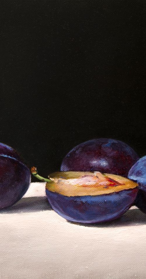 Plums (Original Oil Painting) by Mayrig Simonjan
