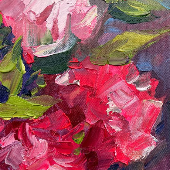 Pink Peony — Original Oil Painting