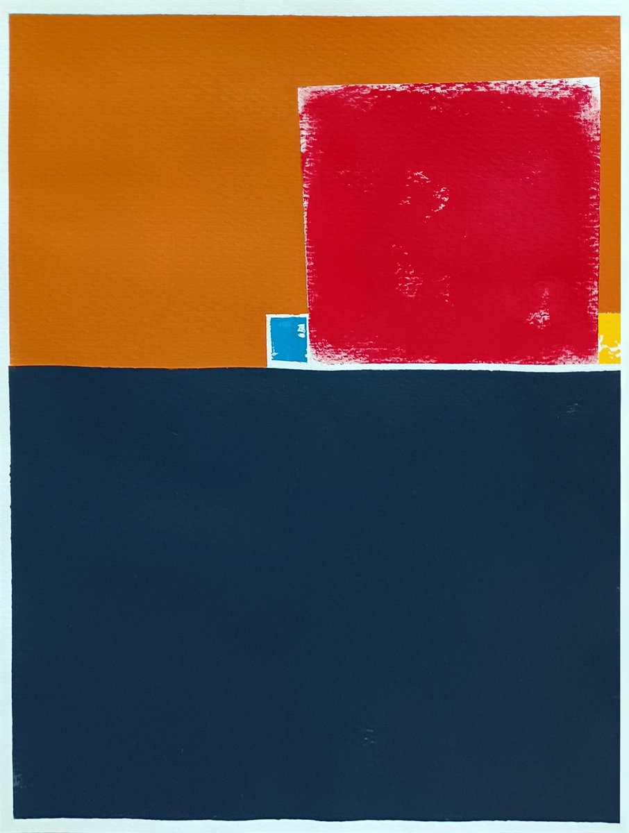 Abstract Acrylic Painting By Luis Medina, 12 X 16", 759B, Original Artwork