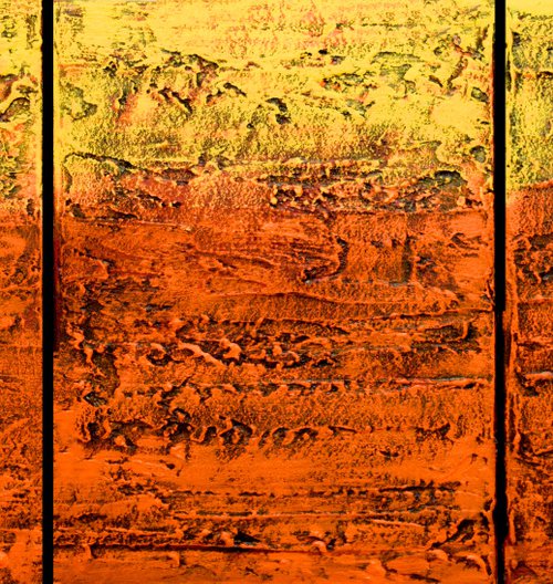 Orange Persuasion 2  60 x 28" by Stuart Wright