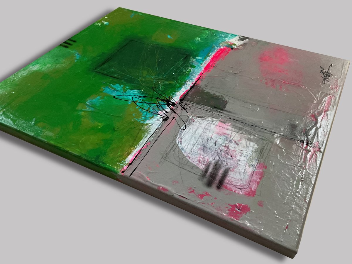 Abstract Painting By Kathy Morton Stanion, 16 X 20", Wayfaring Song, Original Artwork