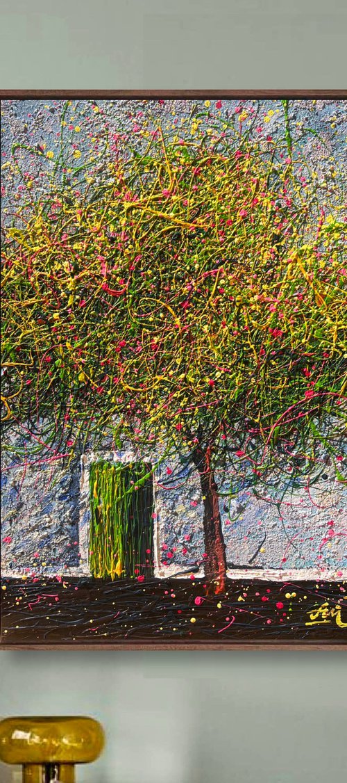Under the Olive Canopy - Framed by Nadiia Antoniuk