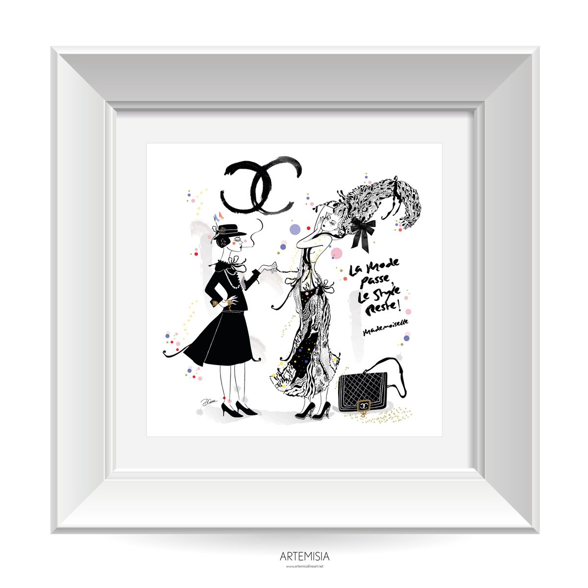 Original Drawing - Coco Chanel - Mademoiselle by Artemisia