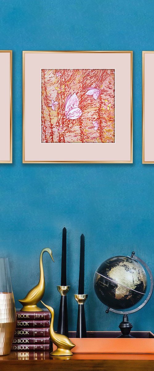 Set of 3 «Queit Meadow» by Mariia Raskin