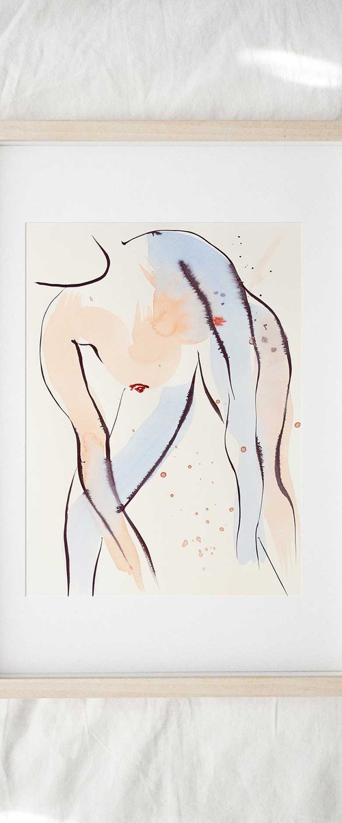 'Flow', nude study by Eve Devore