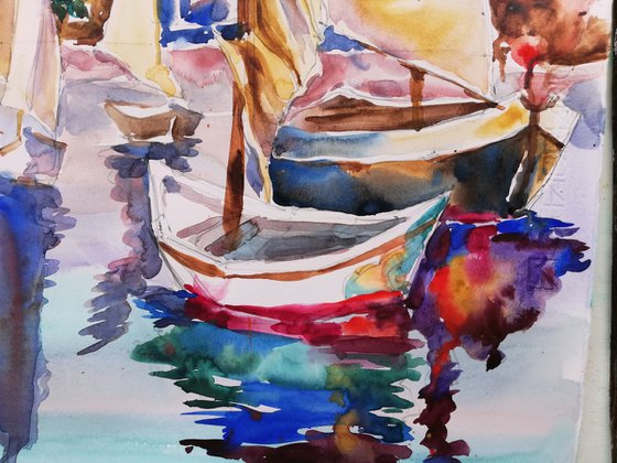 Boats at Sunset