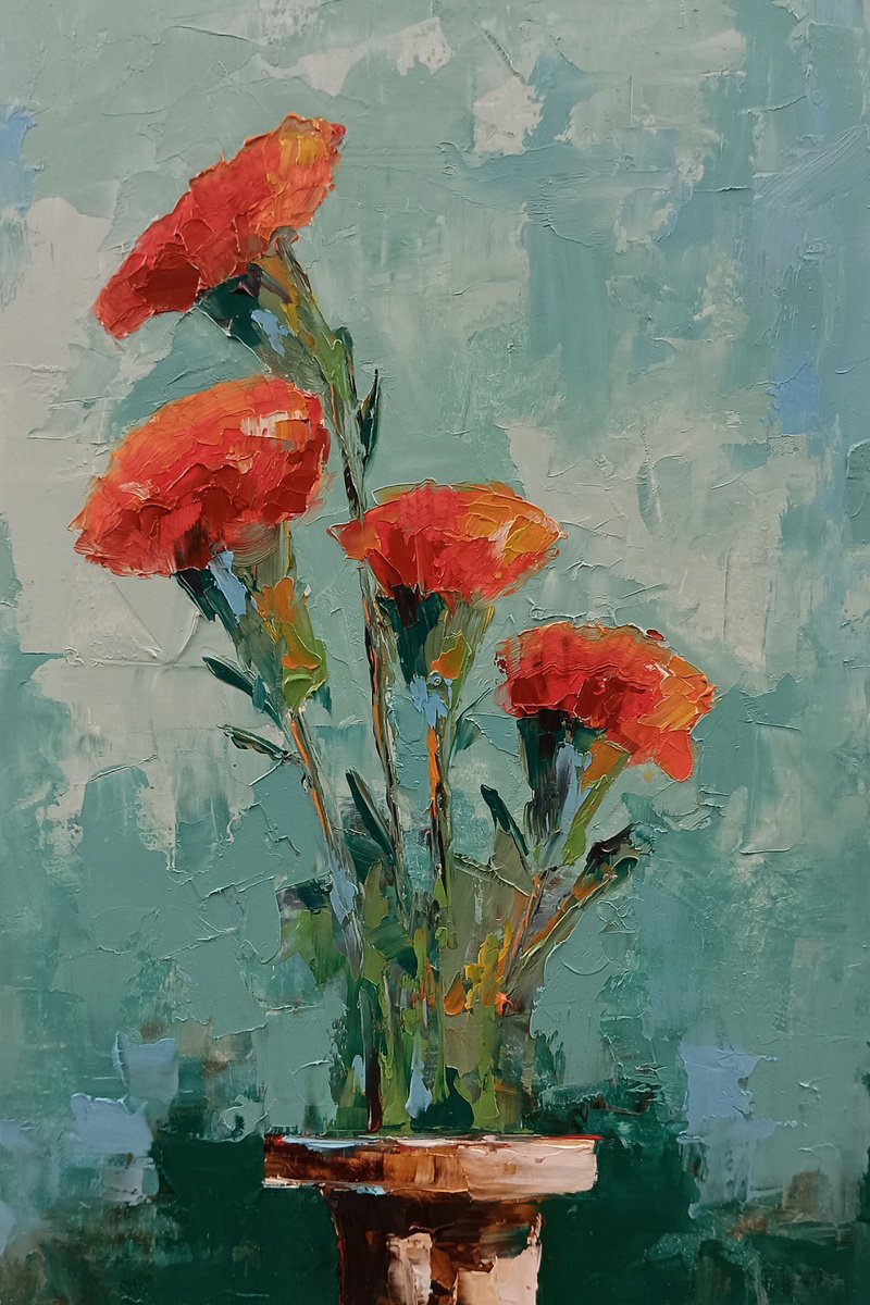 Carnation flowers by Marinko Saric