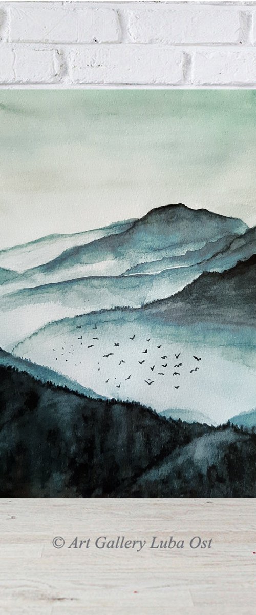 Beautiful mountains by Luba Ostroushko