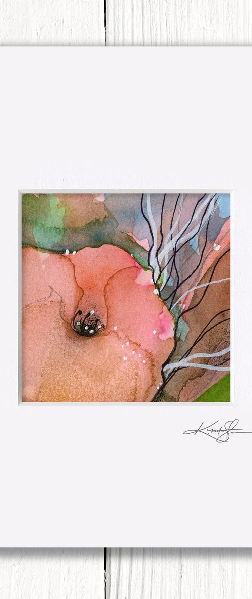 Little Dreams 38 - Small Floral Painting by Kathy Morton Stanion by Kathy Morton Stanion