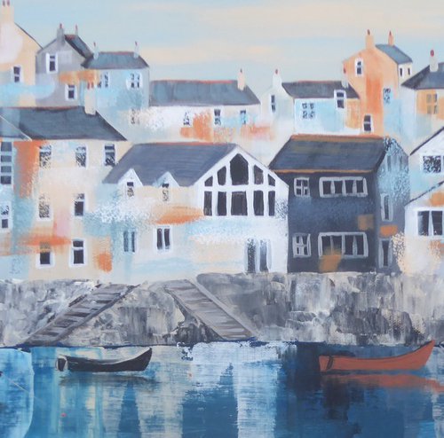 Polruan Reflections by Elaine Allender