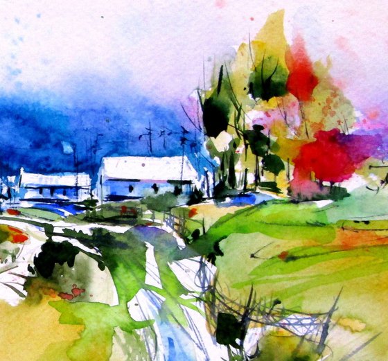 Farm after storm