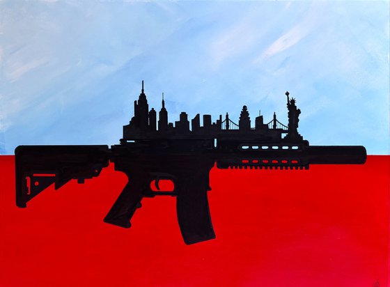At gunpoint