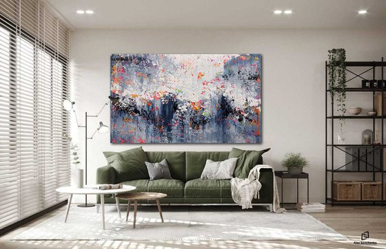 200x120cm. / Abstract painting / Abstract 1244