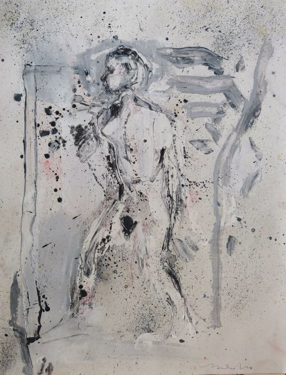 Free Body 18C2, mixed media 65x50 cm